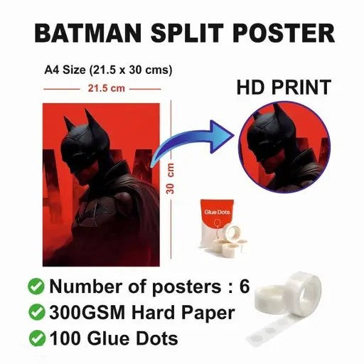 Batman Wall Poster Set of 6