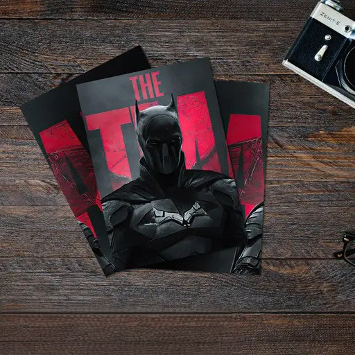 The Batman Split Design matte printed poster set of 3