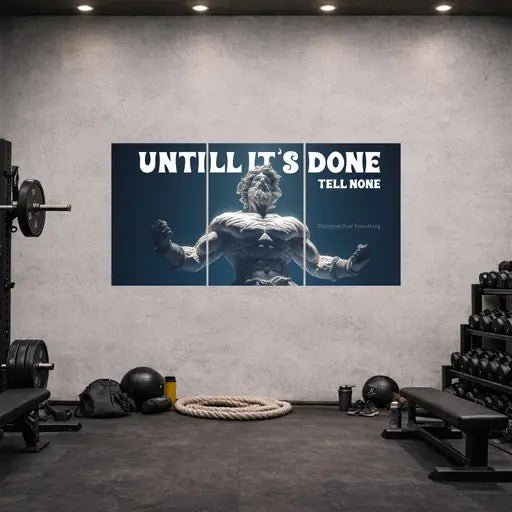 Qeron™Motivational Wall Poster Set of 3 (12x18 Inch Each)