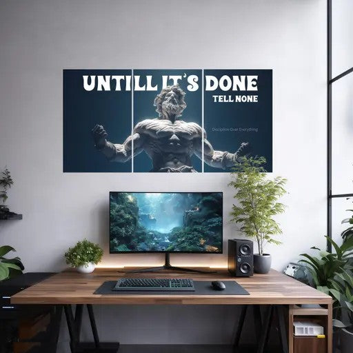 Qeron™Motivational Wall Poster Set of 3 (12x18 Inch Each)