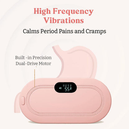 Period Cramp Relief Device for Women – Rechargeable Heating Pad with Vibration | Period Pain Relief Massager | Menstrual Cramp Comfort & Cramps Relief Machine