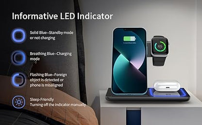 3 in 1 Wireless Charging Compatible with iPhone