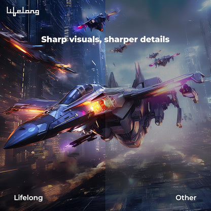 Electronics Lightbeam Smart Projector | Android, 1080P& 4K Ultra Support, 3000 Lumens, 720p Native | for Room & Outdoors | All OTT Apps | WiFi/BT, Mirroring, USB, HDMI, 180°, Speakers