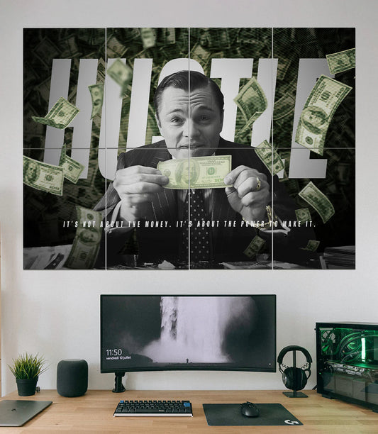 Qeron™ The Wolf of Wall Street 3-Piece Split Wall Poster