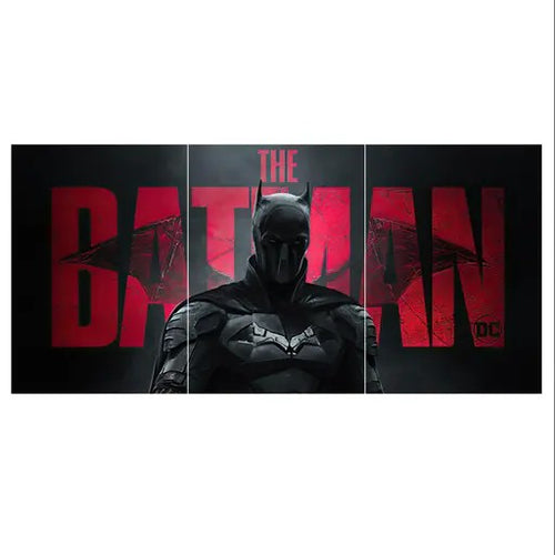 The Batman Split Design matte printed poster set of 3