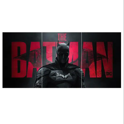 The Batman Split Design matte printed poster set of 3